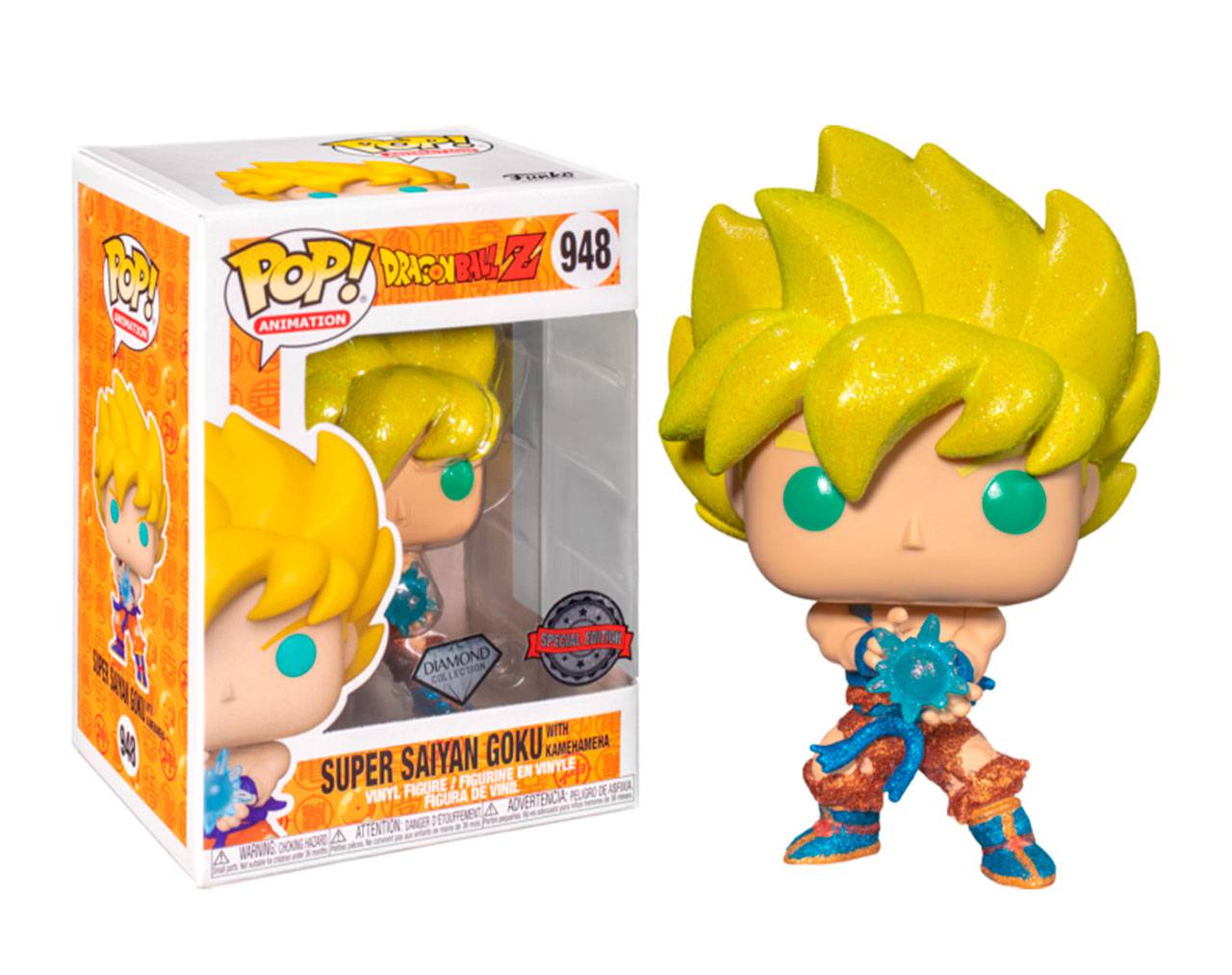 Super Saiyan Goku with Kamehameha (Diamond Collection) - Dragon Ball Z Pop! Vinyl