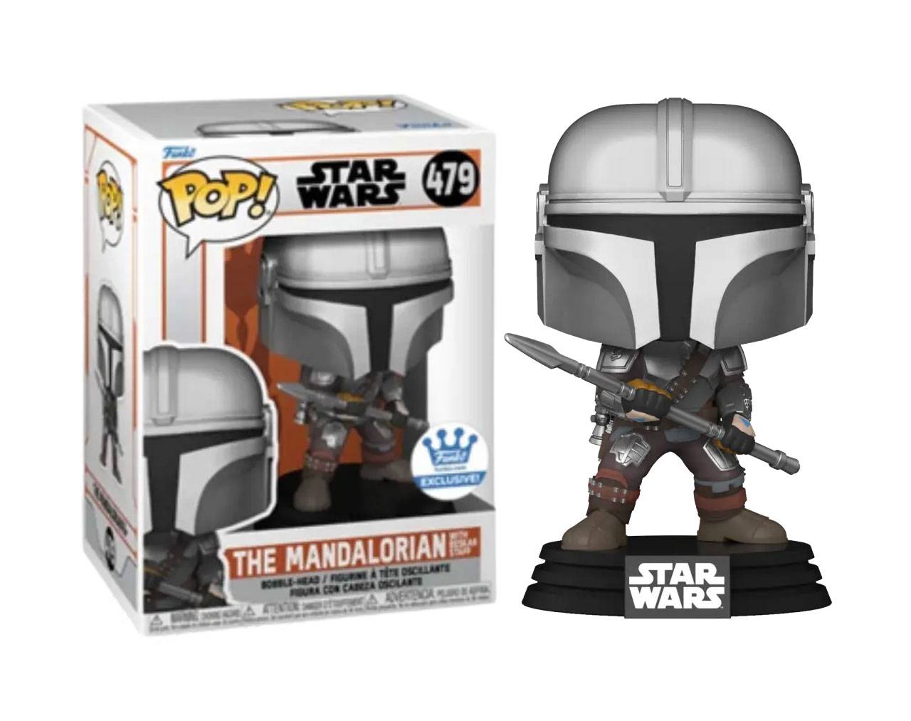 The Mandalorian with Beskar Staff Funko Shop Exclusive - Star Wars Pop! Vinyl