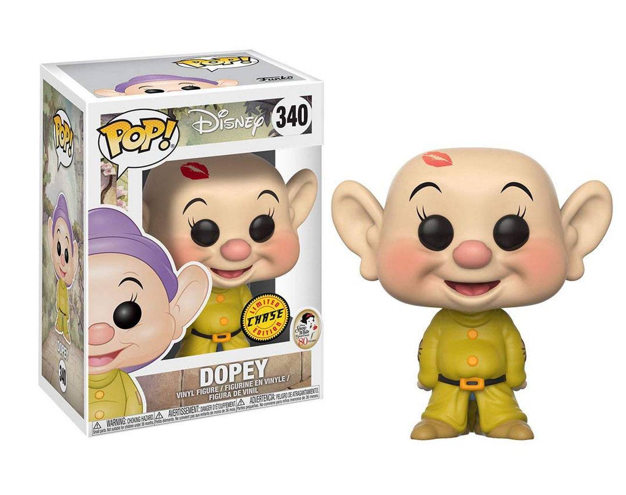 Dopey Chase Edition - Snow White and the Seven Dwarfs (80th Anniversary) Pop! Vinyl