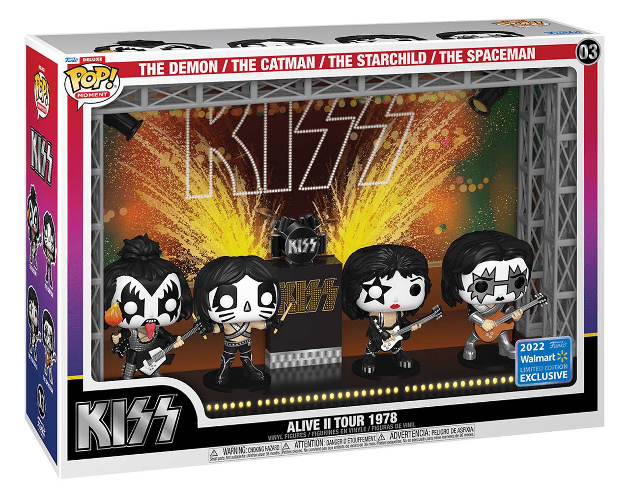 Kiss Alive II Tour 1976 - 2022 Walmart Exclusive Deluxe Pop! Moment