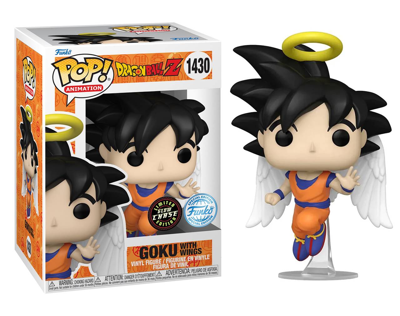 Goku with Wings (Limited Chase Glow Edition) - Dragon Ball Z Pop! Vinyl