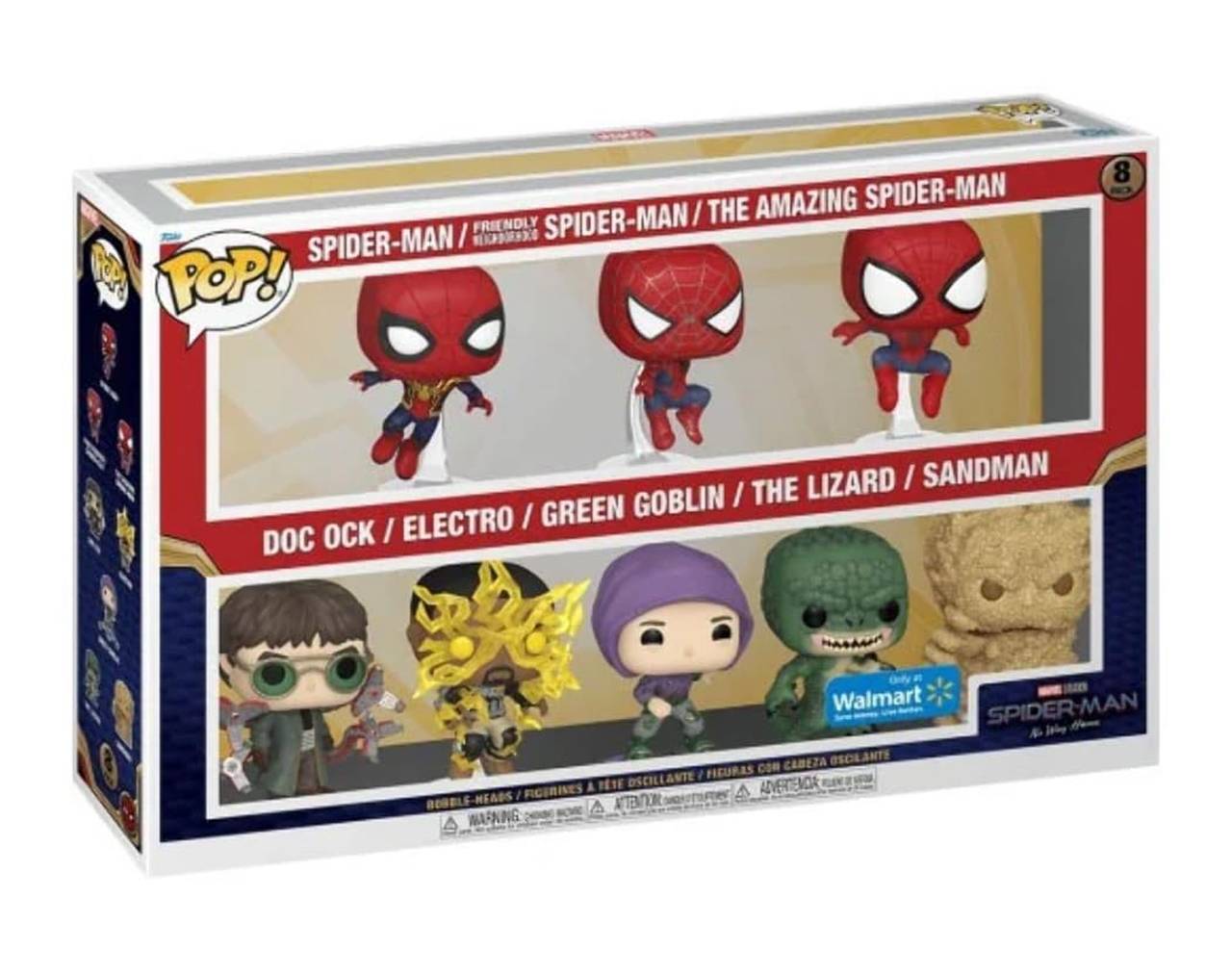 Set Spider-Man & Villains (8 Pack) -  Spider-Man: No Way Home Pop! Vinyl