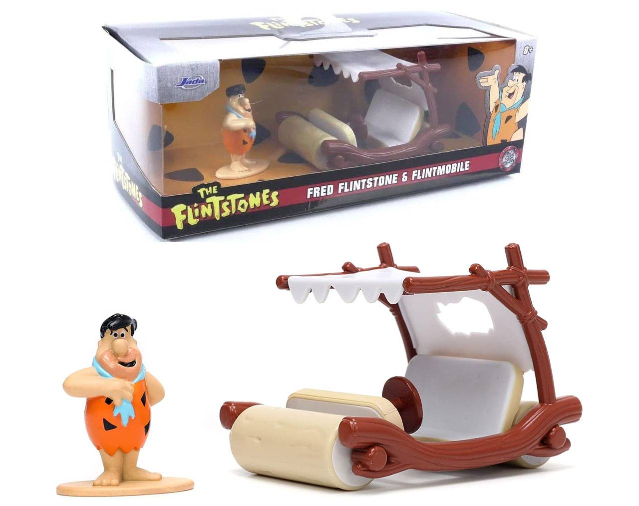 Fred Flintstone & Flintmobile 1:32 - The Flintstones - Jada Toys