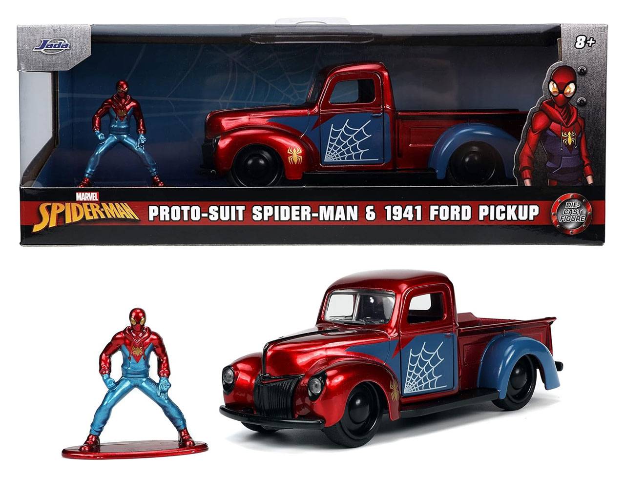 Proto-Suit Spider-Man & 1941 Ford Pickup - Marvel Spider-Man - Jada Toys