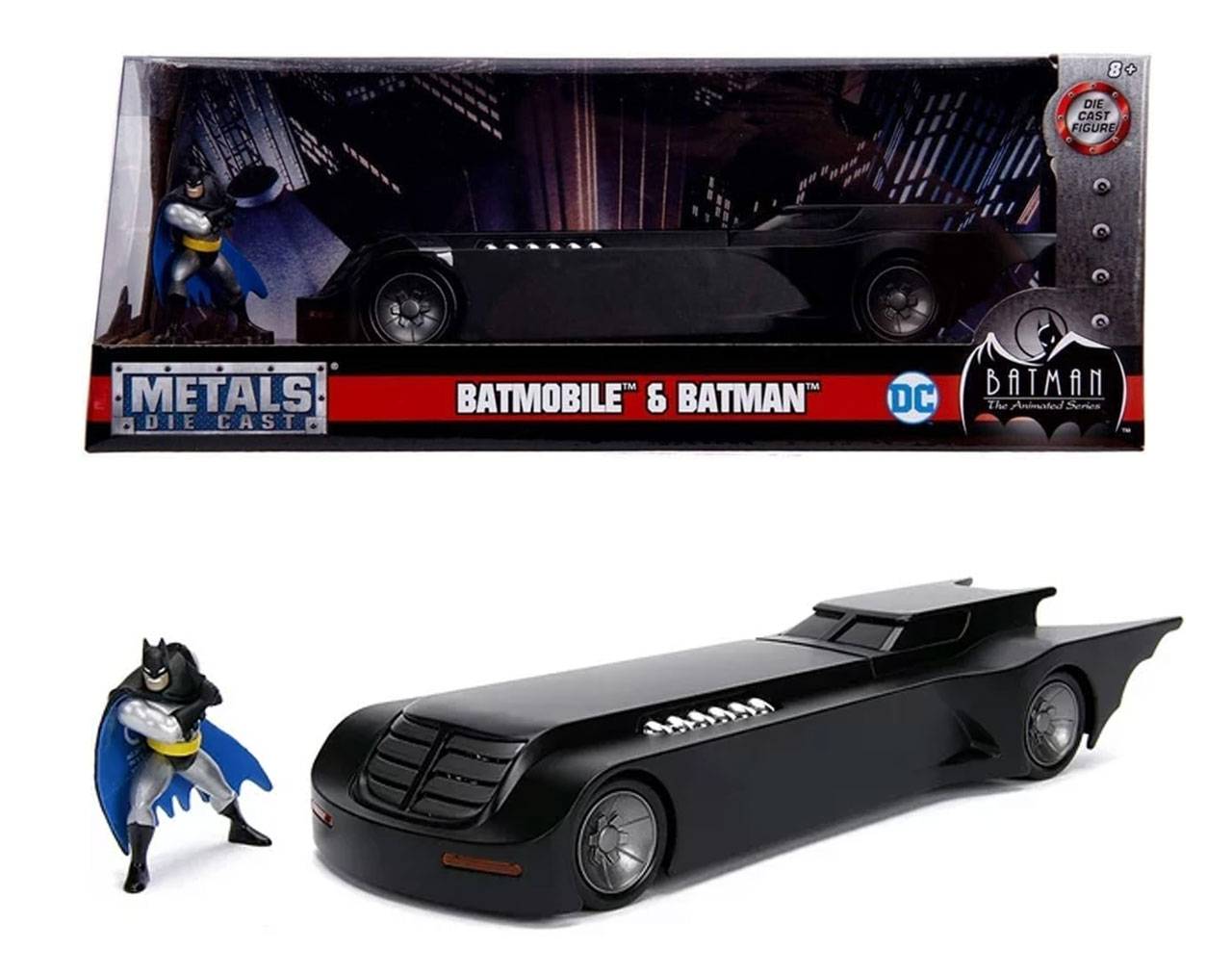 Batmobile & Batman 1:24 - The Animated Series - Die-Cast Jada Toys