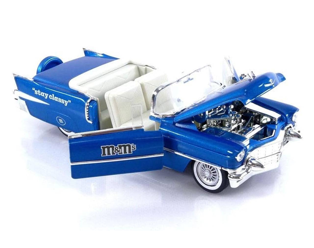 Blue & 1956 Cadillac El Dorado 1:24 - M&M's - Die-Cast Jada Toys