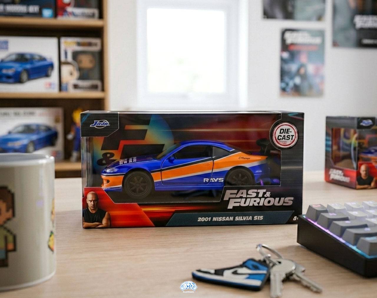 2001 Nissan Silvia (Mona Lisa) S15 1:32 - Fast and Furious Tokyo Drift - Die-Cast Jada Toys