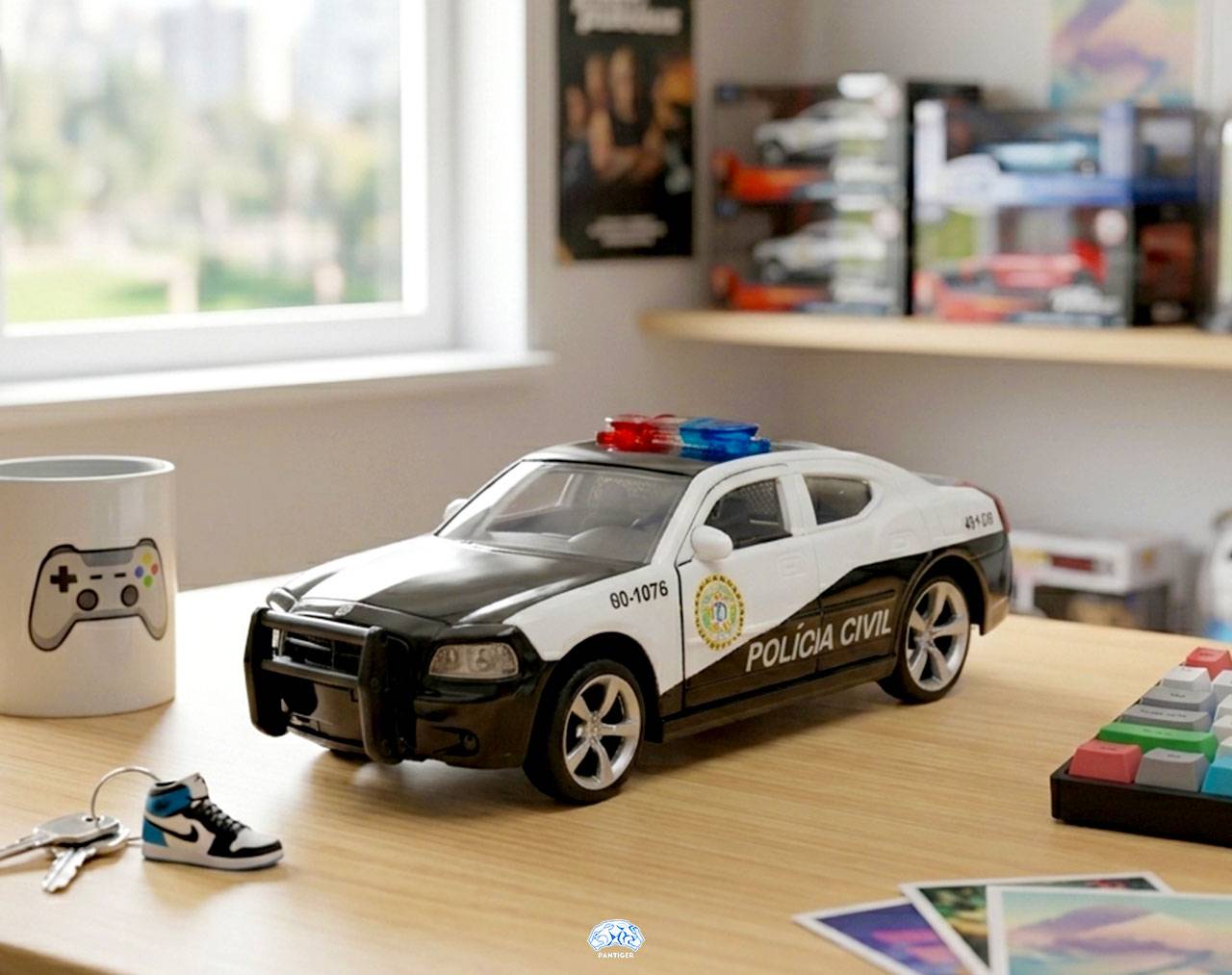 2006 Dodge Charger Police Escala 1:32 - Fast and Furious 5 - Die-Cast Jada Toys