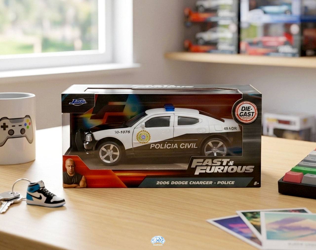 2006 Dodge Charger Police Escala 1:32 - Fast and Furious 5 - Die-Cast Jada Toys