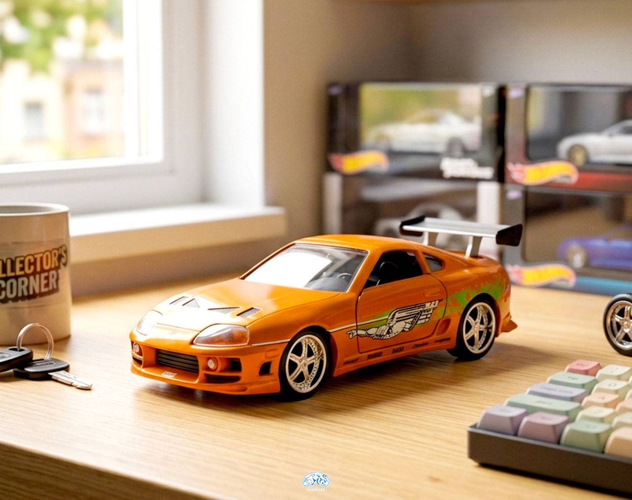 Brian's Toyota Supra (Orange) Escala 1:32 - Fast and Furious - Die-Cast Jada Toys
