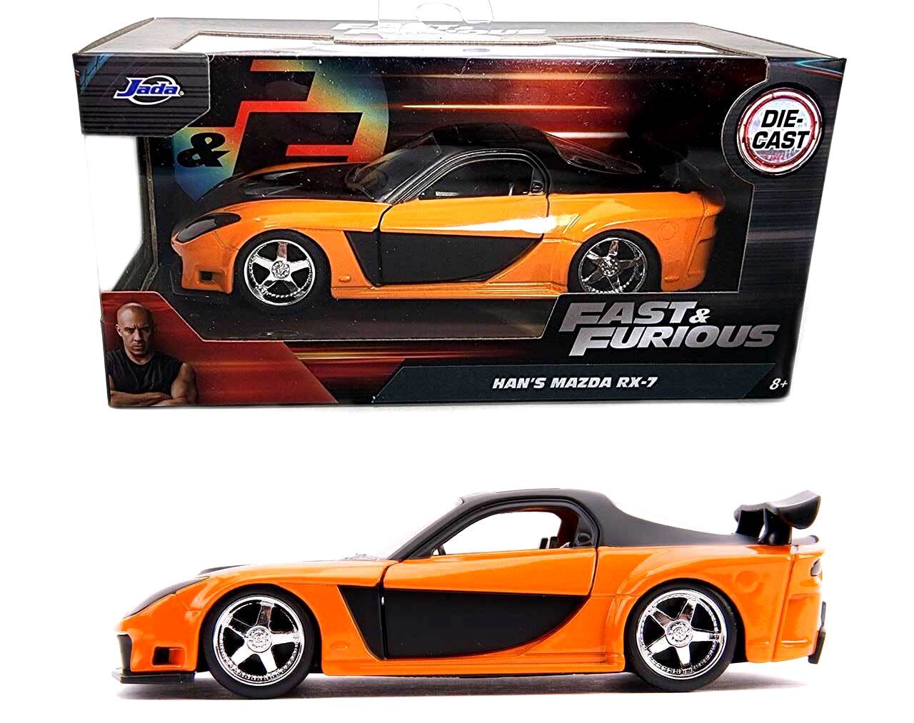 Han's Mazda RX-7 Escala 1:32 - Fast and Furious - Die-Cast Jada Toys
