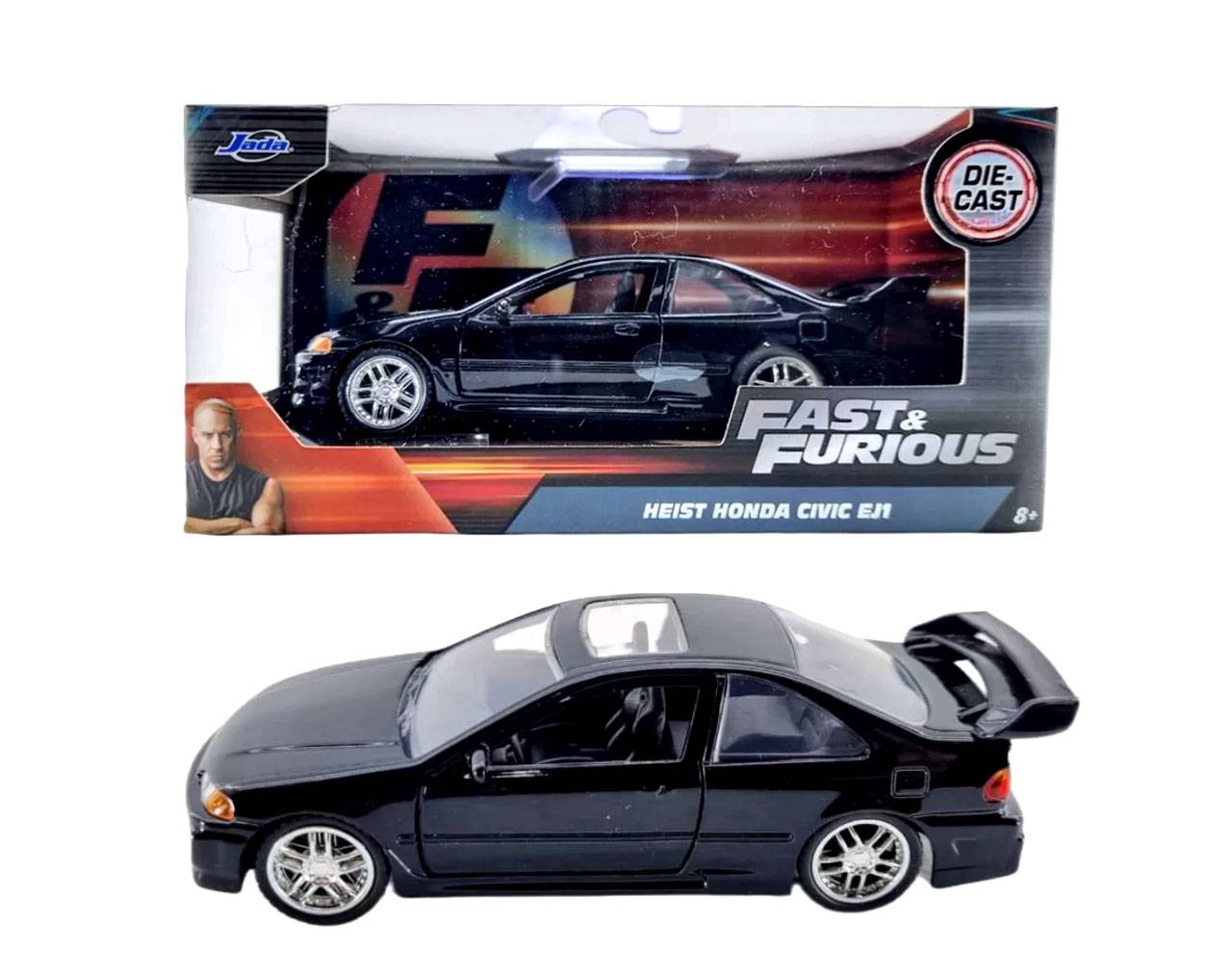Heist Honda Civic EJ1 (Escala 1:32) - Fast and Furious 1 - Die-Cast Jada Toys