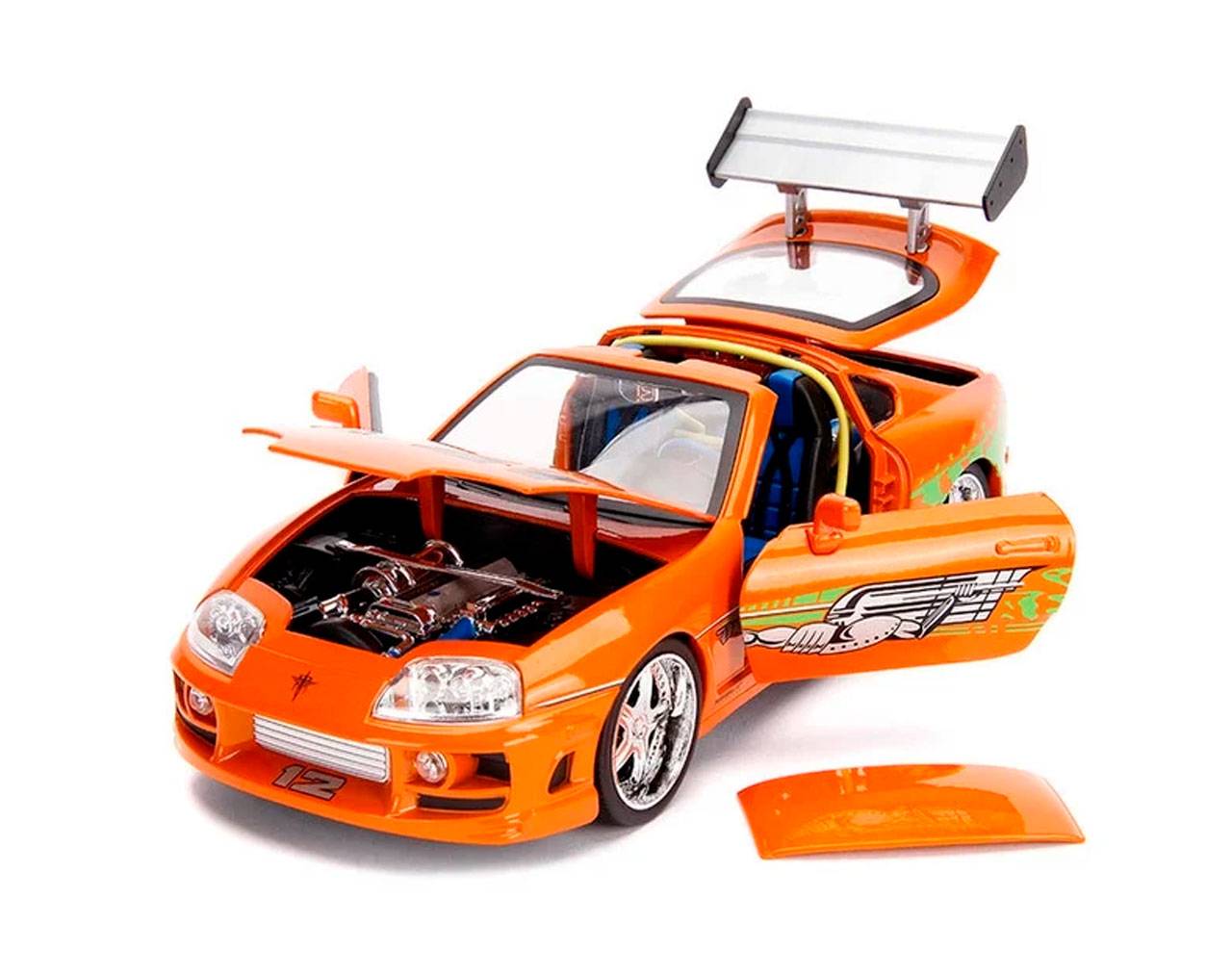 Brian & Toyota Supra (Escala 1:24) - Fast and Furious Die-Cast Jada Toys
