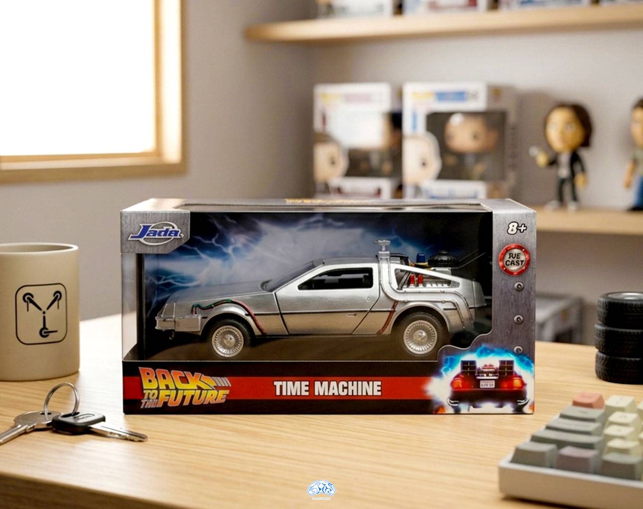 DeLorean Time Machine 1:32 - Back to the Future 1 - Die Cast Jada Toys