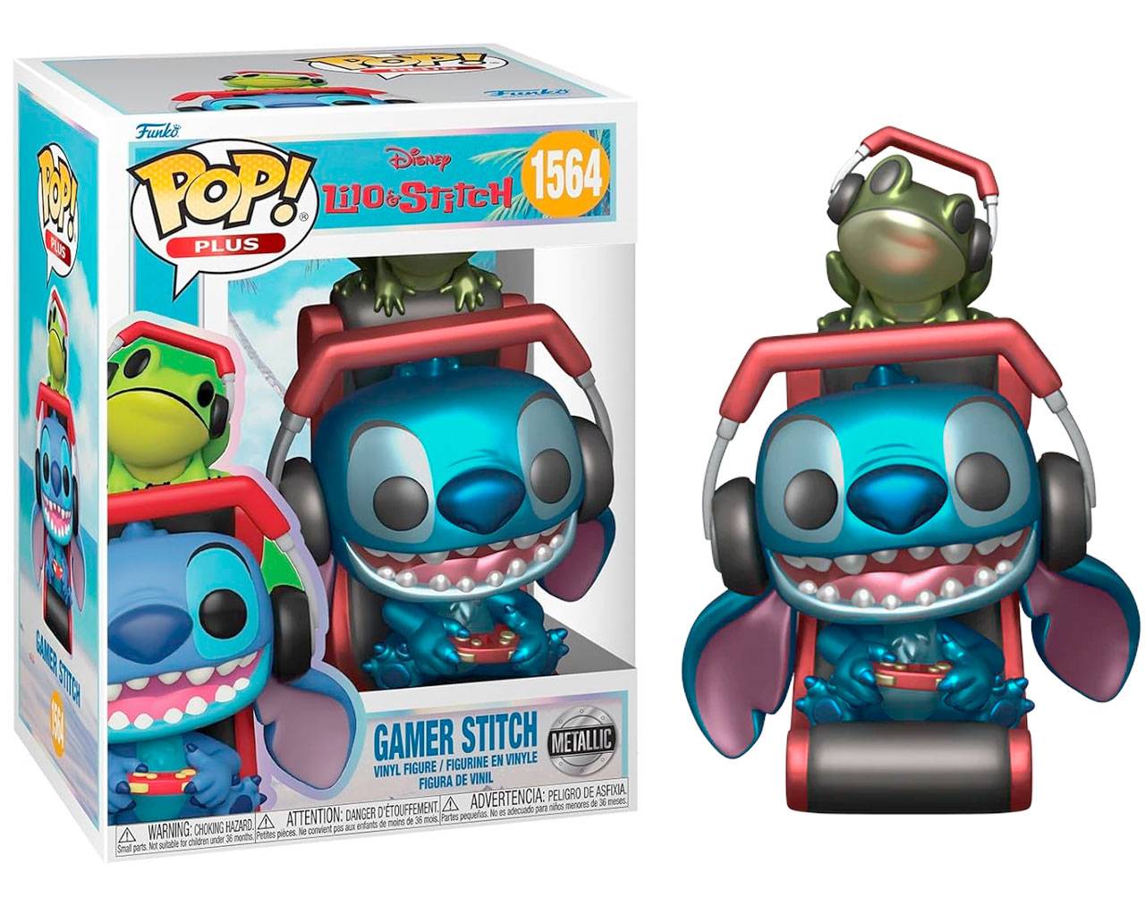 Gamer Stitch (Metallic) - Disney Lilo & Stitch Plus Pop! Vinyl