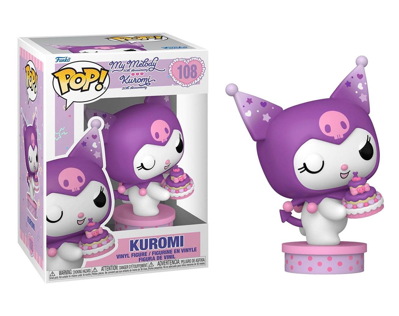 Kuromi with Cake - My Melody 50th Anniversary Kuromi 20th Anniversary Pop! Vinyl