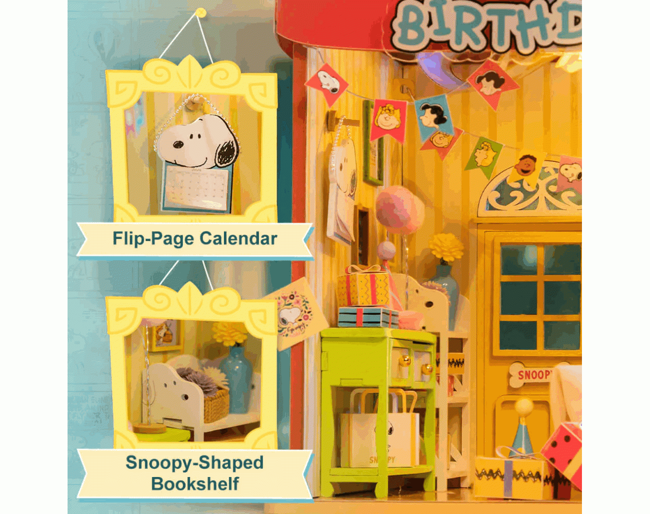 Peanuts Snoopy Birthday Party (Set de constricción) - Peanuts Puremind