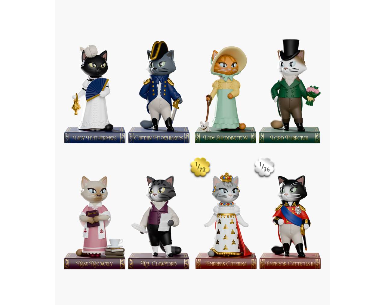 Regency Cats (Cajita sorpresa) - Kaleidos Creative Blind Box Collective Figure