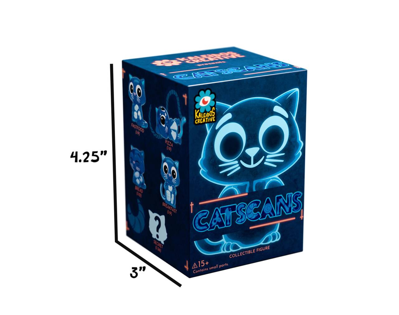 Catscan Glows in the Dark (Caja sorpresa) - Kaleidos Creative Blind Box Collective Figure