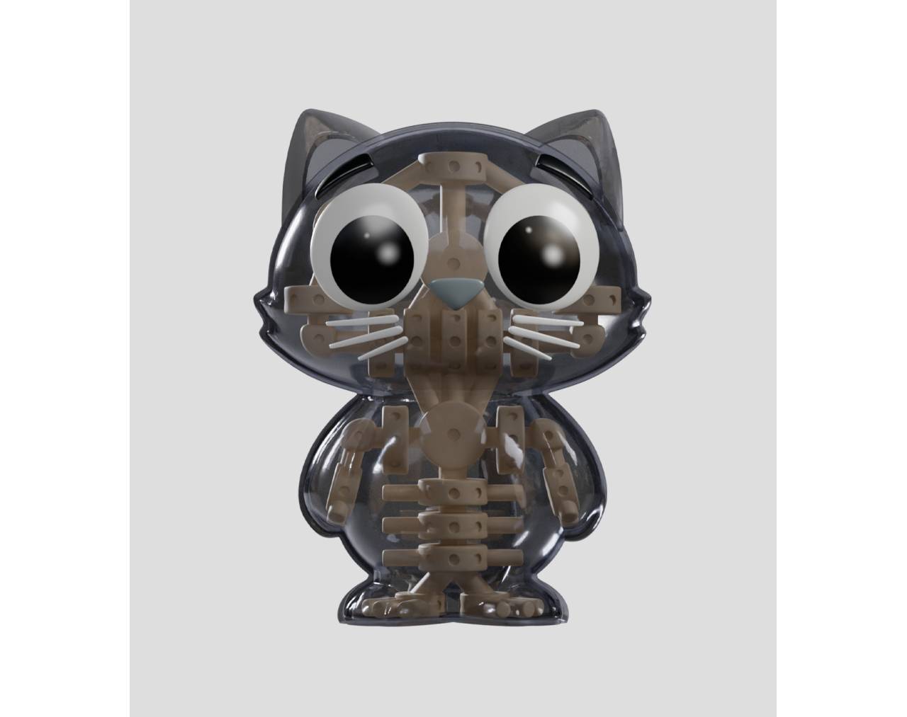 Catscan Bare Bones Glows in the Dark (Cajita sorpresa) - Kaleidos Creative Blind Box Collective Figure