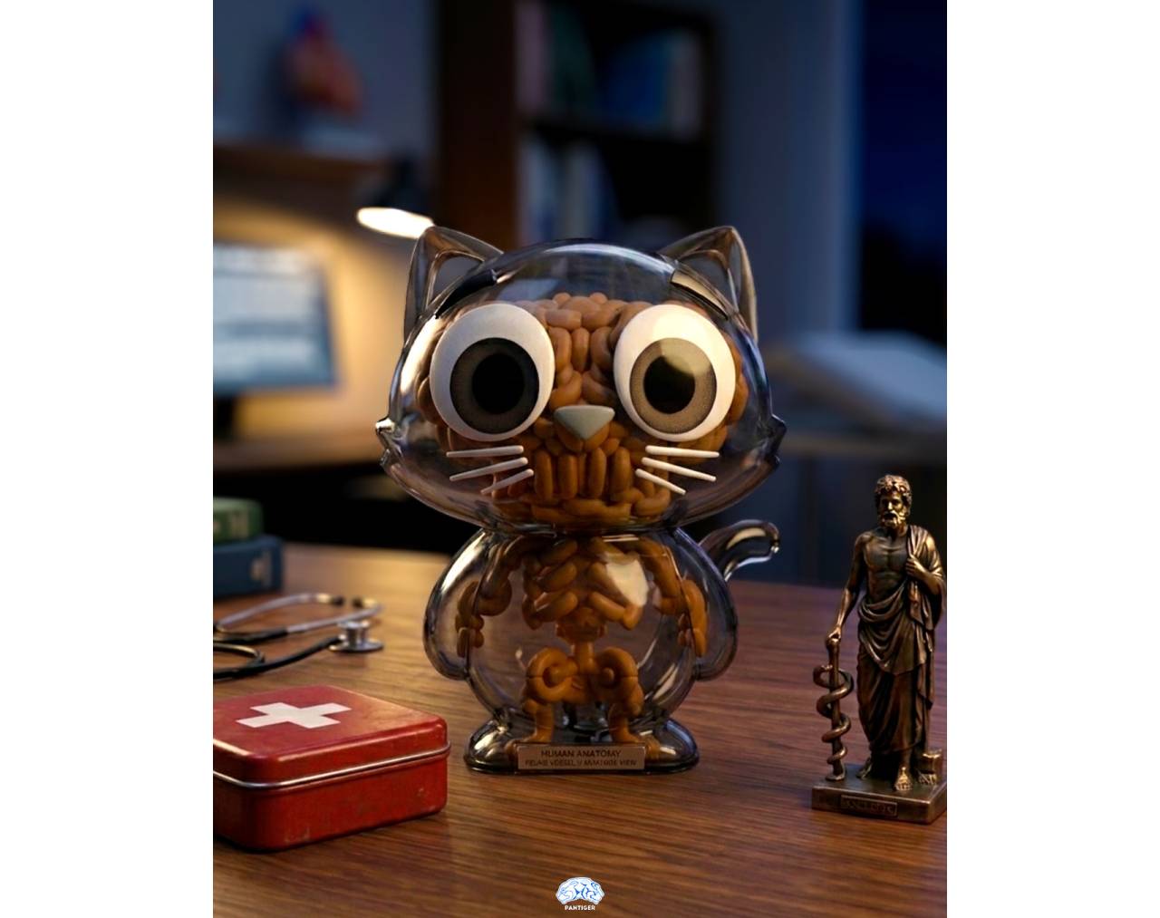 Catscan Bare Bones Glows in the Dark (Cajita sorpresa) - Kaleidos Creative Blind Box Collective Figure