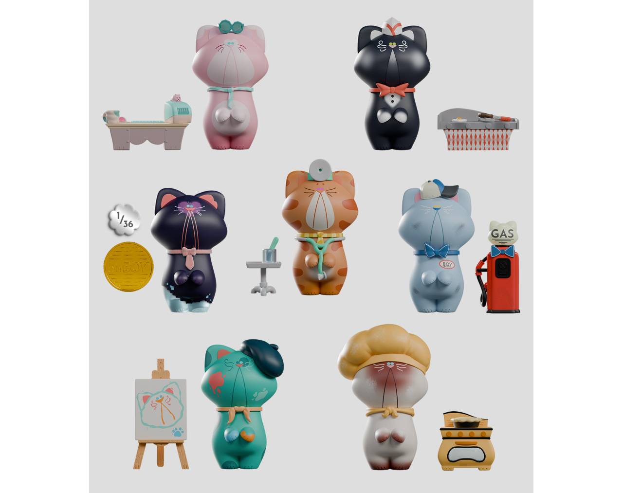 Business Boy (Cajita sorpresa) - Kaleidos Creative Blind Box Collective Figure