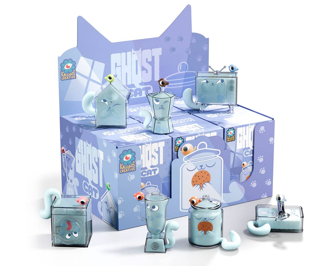 Ghost Cat (Cajita sorpresa) - Kaleidos Creative Collectible Figure