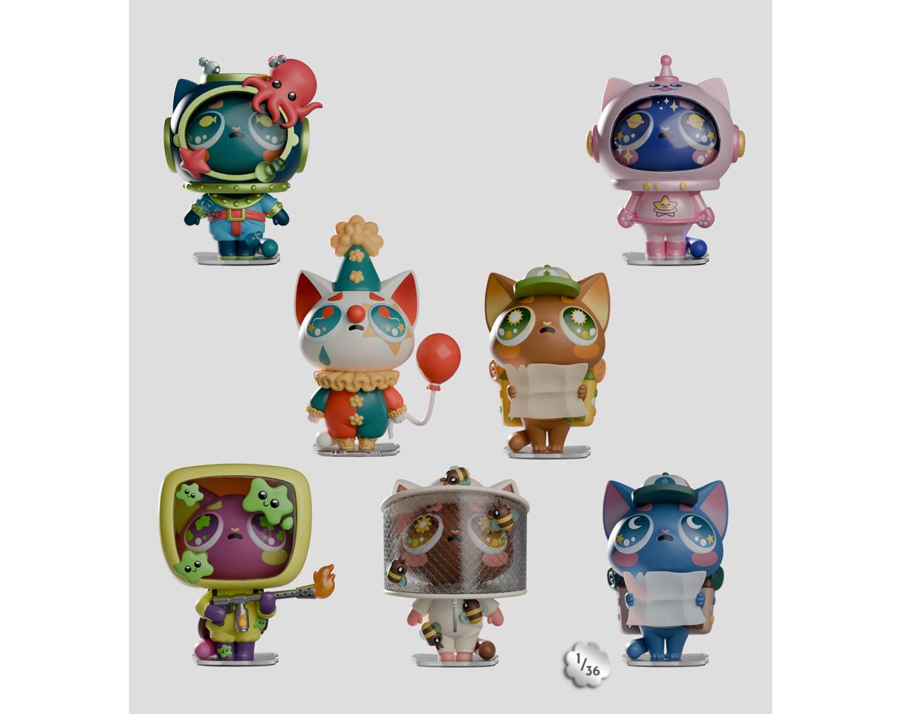 Widdle Baby Big World (Cajita sorpresa) - Kaleidos Creative Blind Box Collective Figure