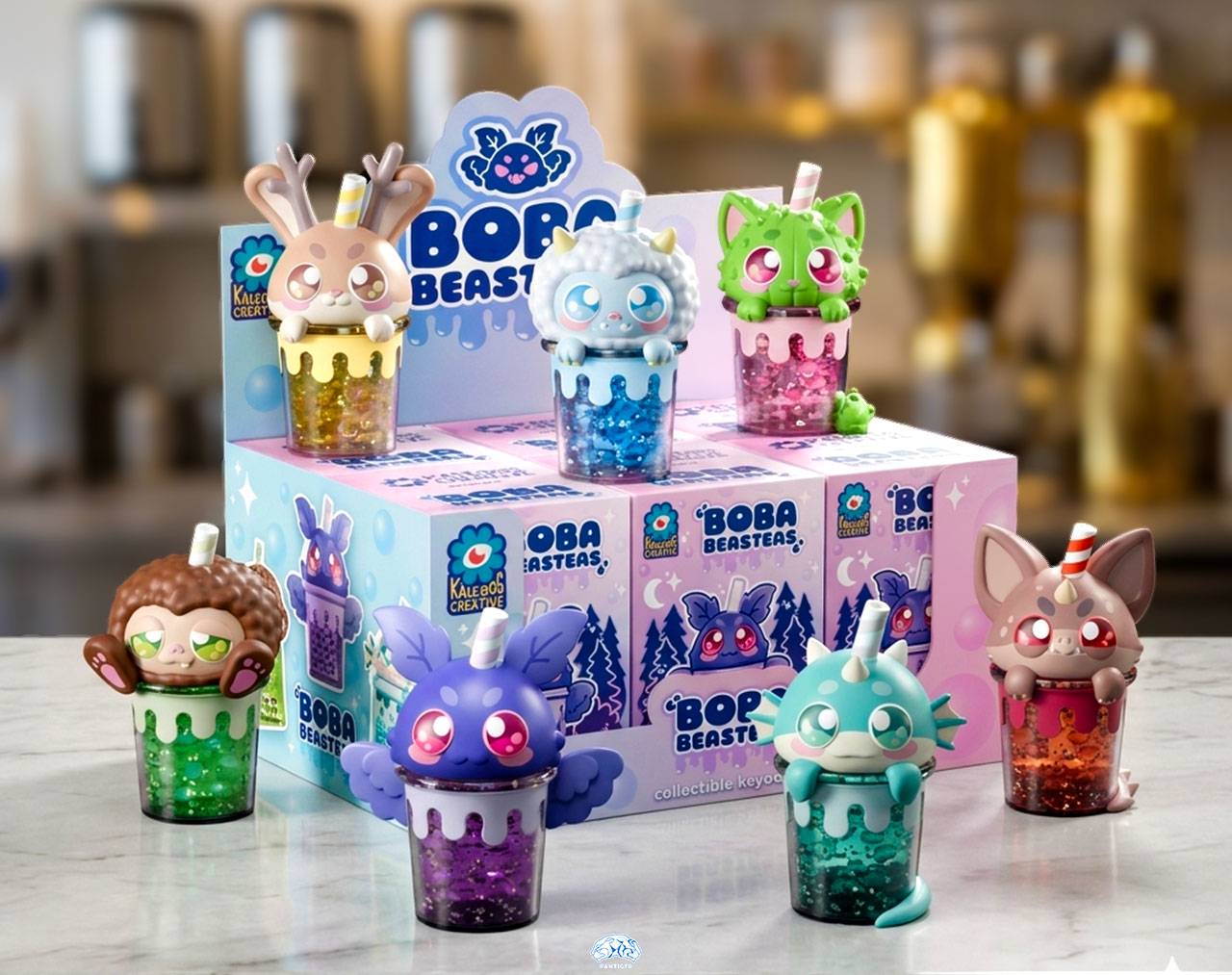 Boba Beasteas (Cajita sorpresa con llavero) - Kaleidos Creative Blind Box Collective Keychain