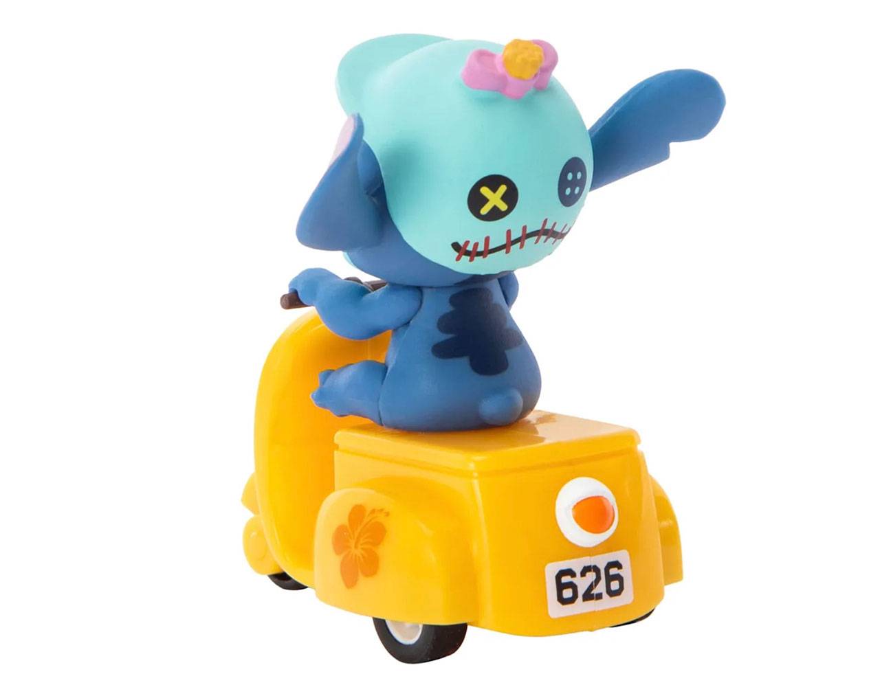 Stitch in Yellow Motorcycle - Disney Lilo & Stitch Pullback Car Beast Kingdom