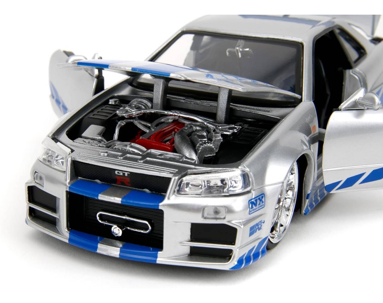 Brian's Nissan Skyline GT-R (R34) Escala 1:24 - Fast and Furious - Die-cast Jada Toys