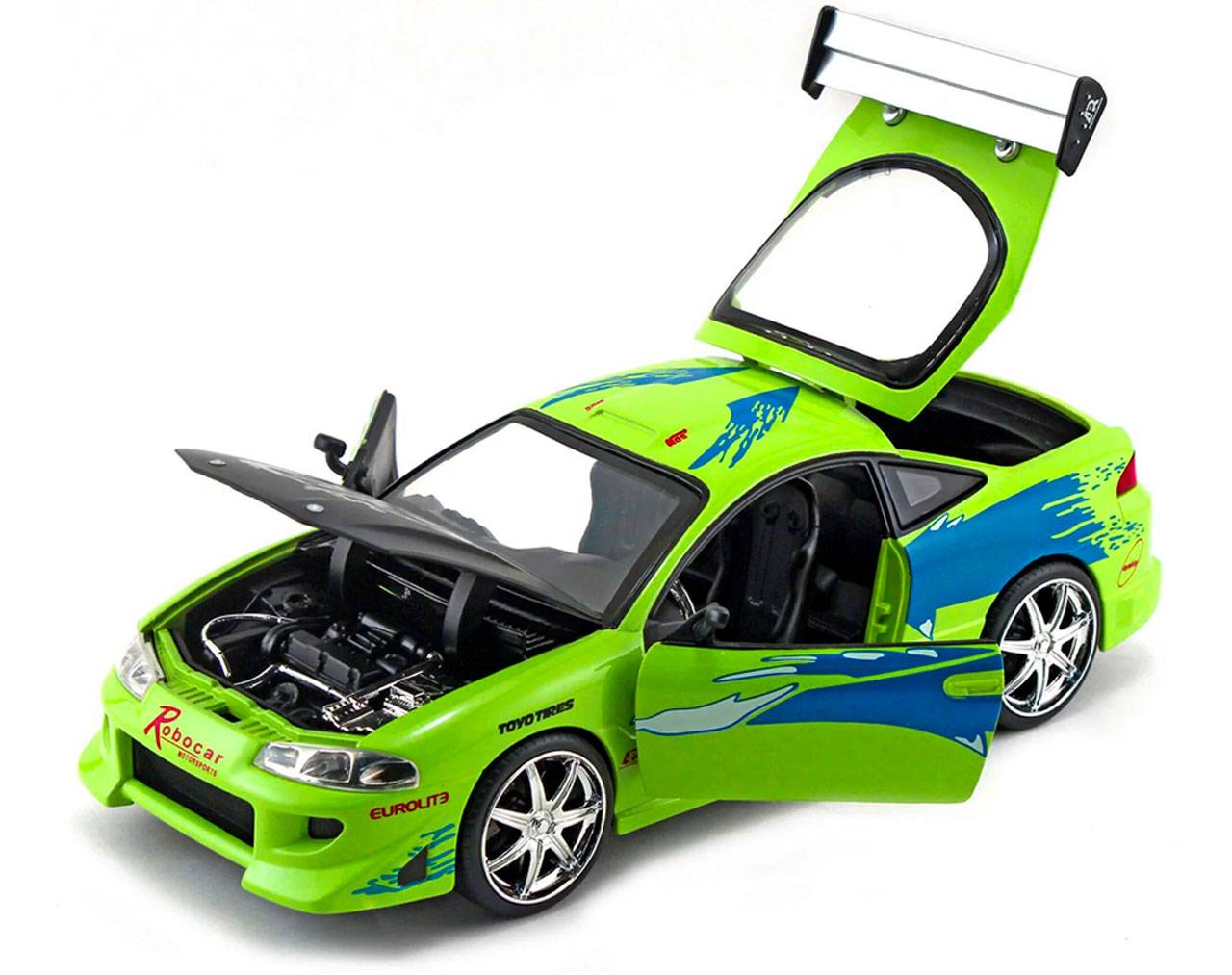 Brian's Mitsubishi Eclipse Escala 1:24 - Fast and Furious - Die-cast Jada Toys