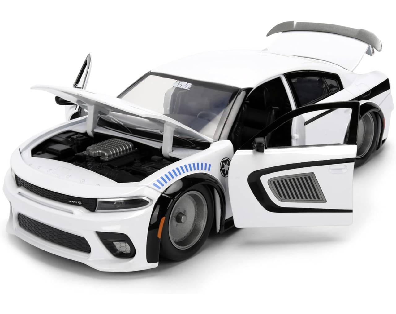 Stormtrooper & 2021 Dodge Charger SRT-Hellcat Escala 1:24 - Star Wars - Die-Cast Jada Toys