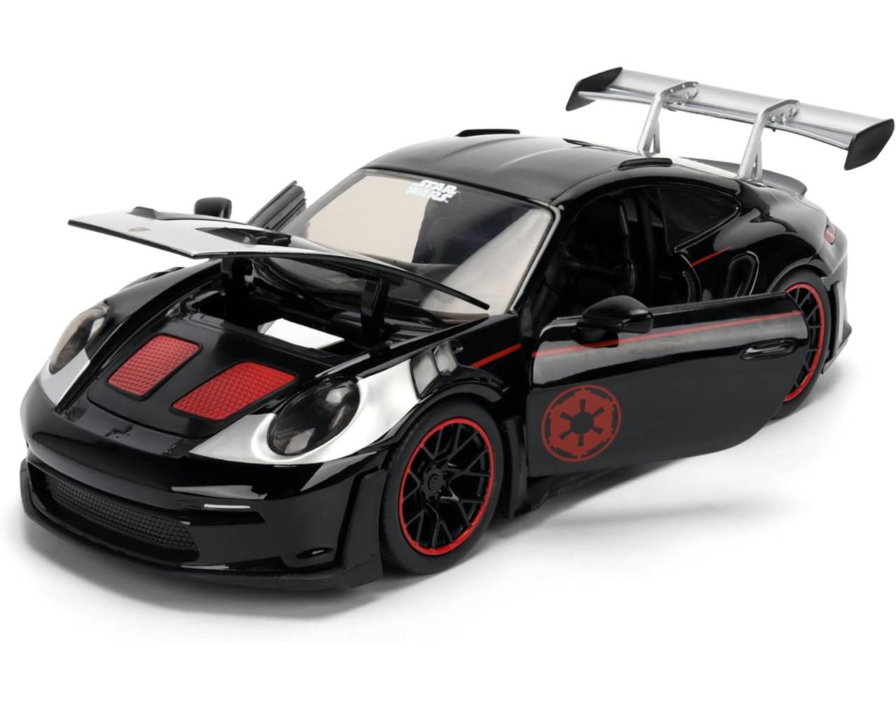 Darth Vader & Porsche 911 GT3 RS (992) Escala 1:24 - Star Wars - Die-Cast Jada Toys