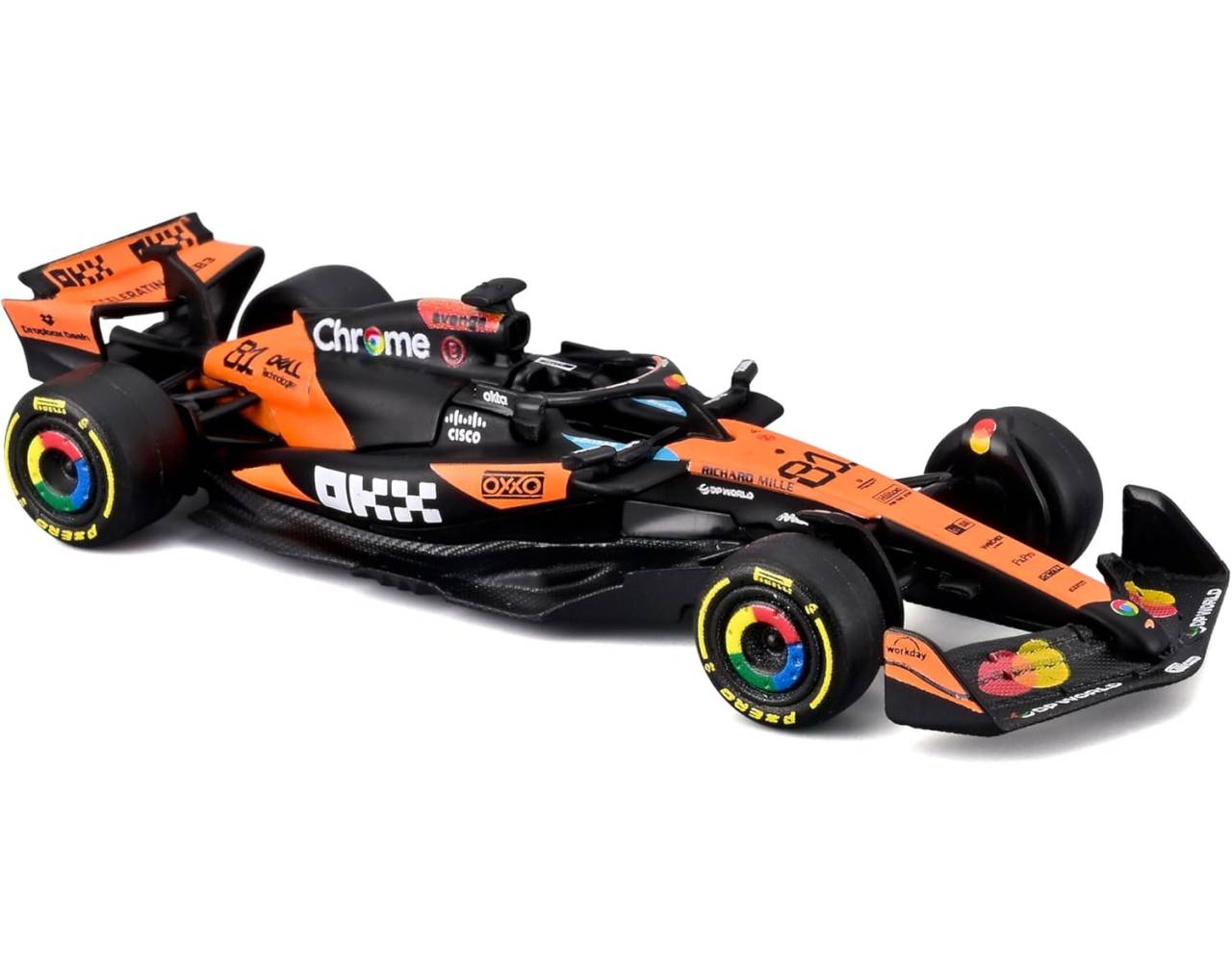 McLaren MCL39 81 Oscar Piastri (2025) Escala 1:64 - Formula Racing - Die-Cast Burago