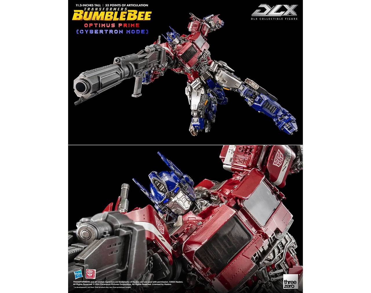 Optimus Prime Cybertron Mode - DLX Transformers Bumblebee - threezero 