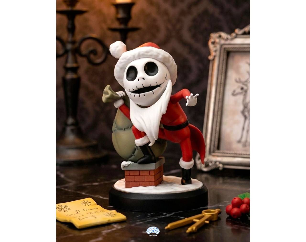 Jack Skellington (con traje de Santa) - The Nightmare Before Christmas Beast Kingdom Classic Series