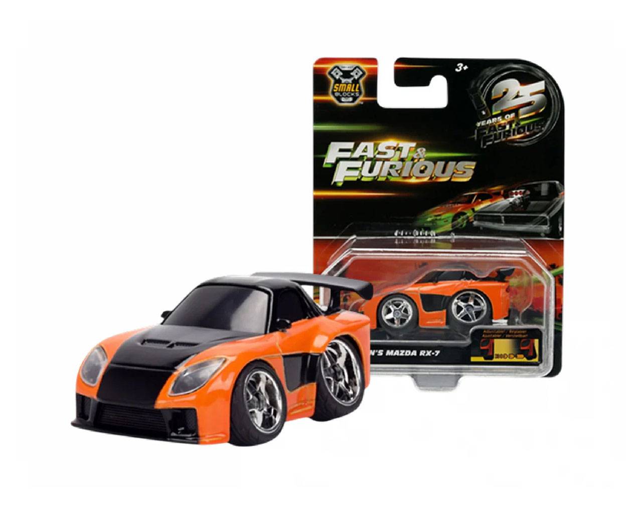 Han's Mazda RX-7 (Escala 1:43) - Fast & Furious - Small Blocks Jada Toys