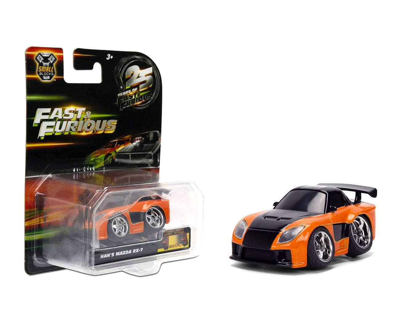 Han's Mazda RX-7 (Escala 1:43) - Fast & Furious - Small Blocks Jada Toys