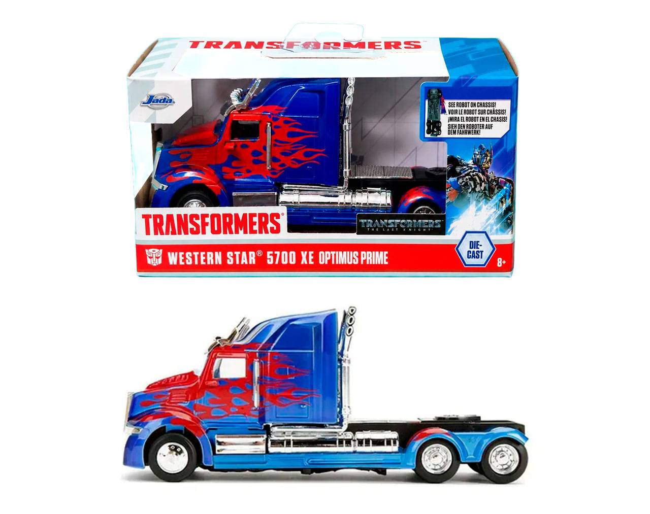 Optimus Prime (Western Star 5700 XE) Escala 1:32 - Transformers The Last Knight - Die-Cast - Jada Toys