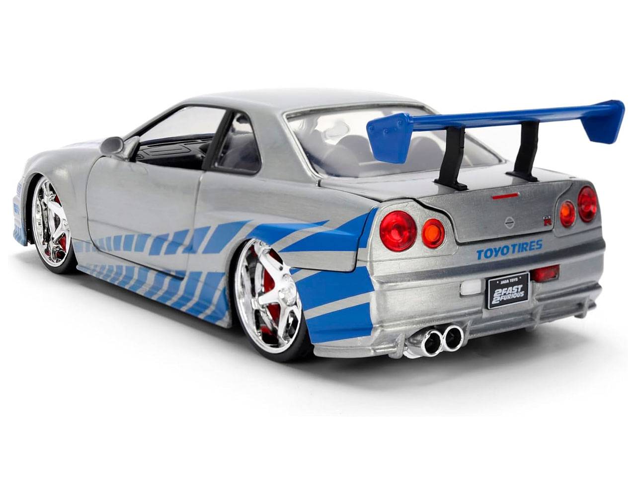 Brian's Nissan Skyline GT-R (R34) Escala 1:24 - 25 Years of Fast and Furious - Die-Cast Jada Toys