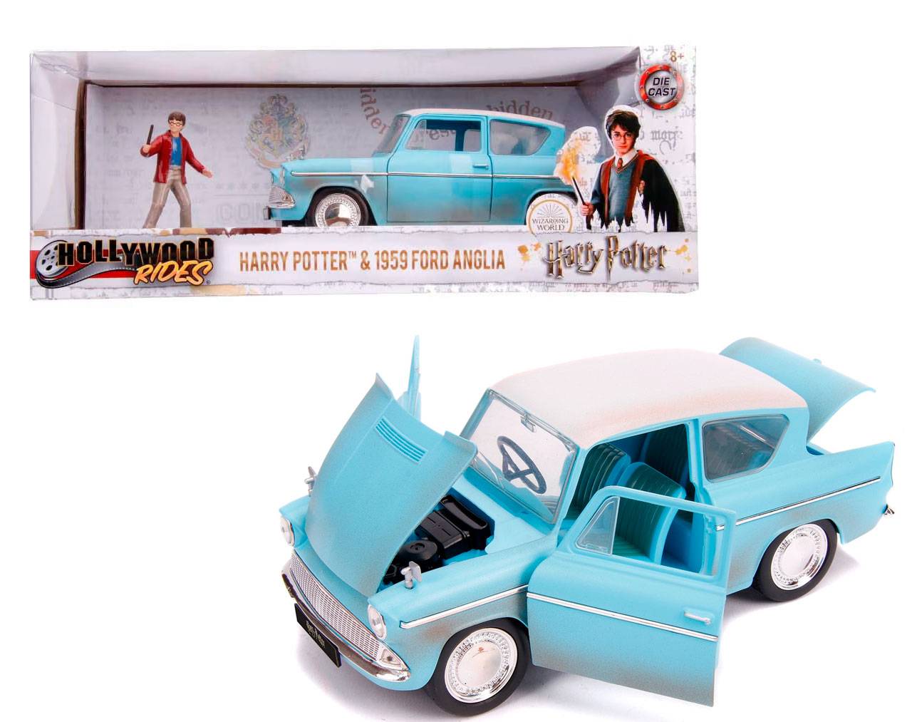 Harry Potter & 1959 Ford Anglia - Harry Potter- Die-Cast Jada Toys