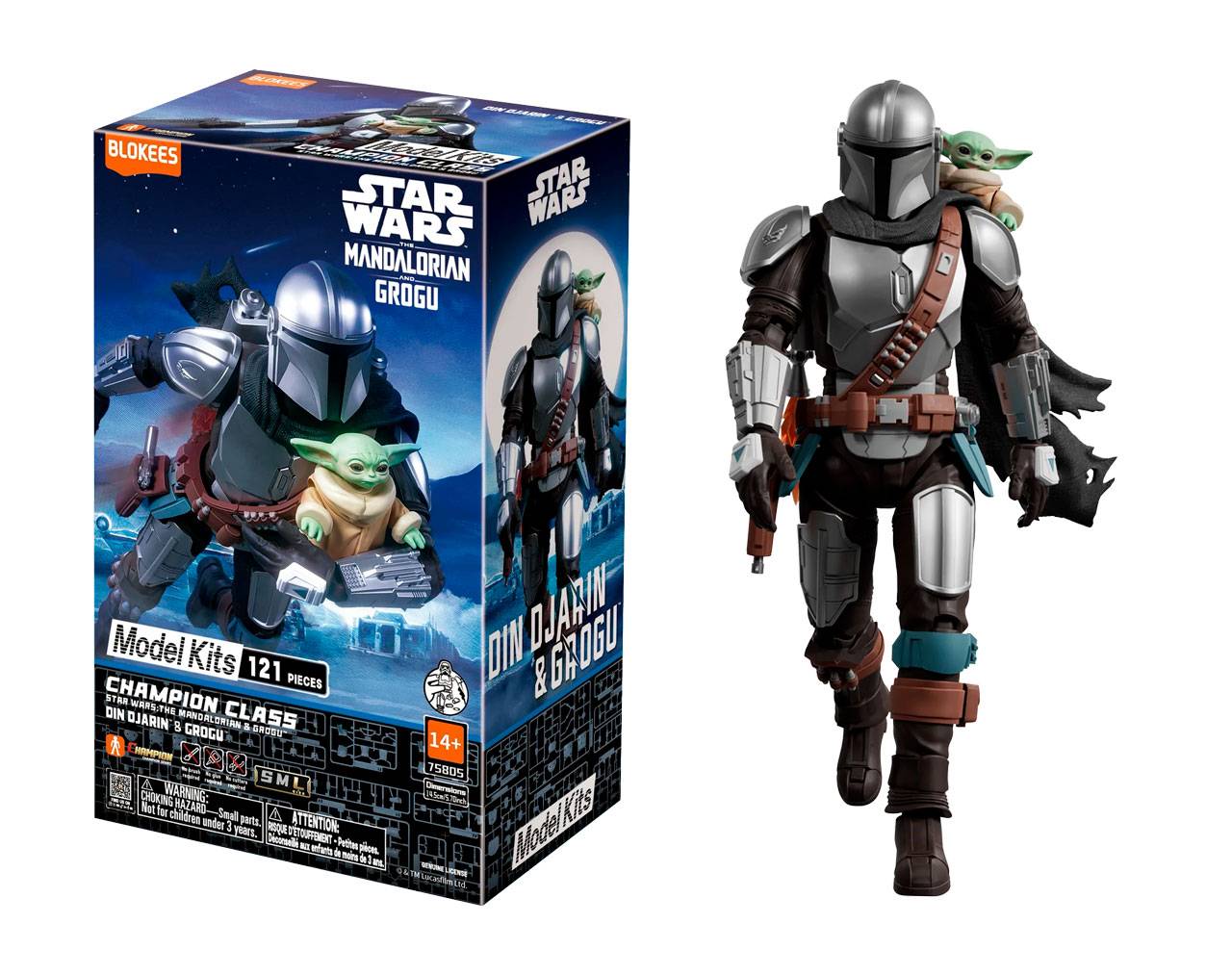 Din Djarin & Grogu (75805) - Star Wars: The Mandalorian & Grogu Champion Class - Blokees