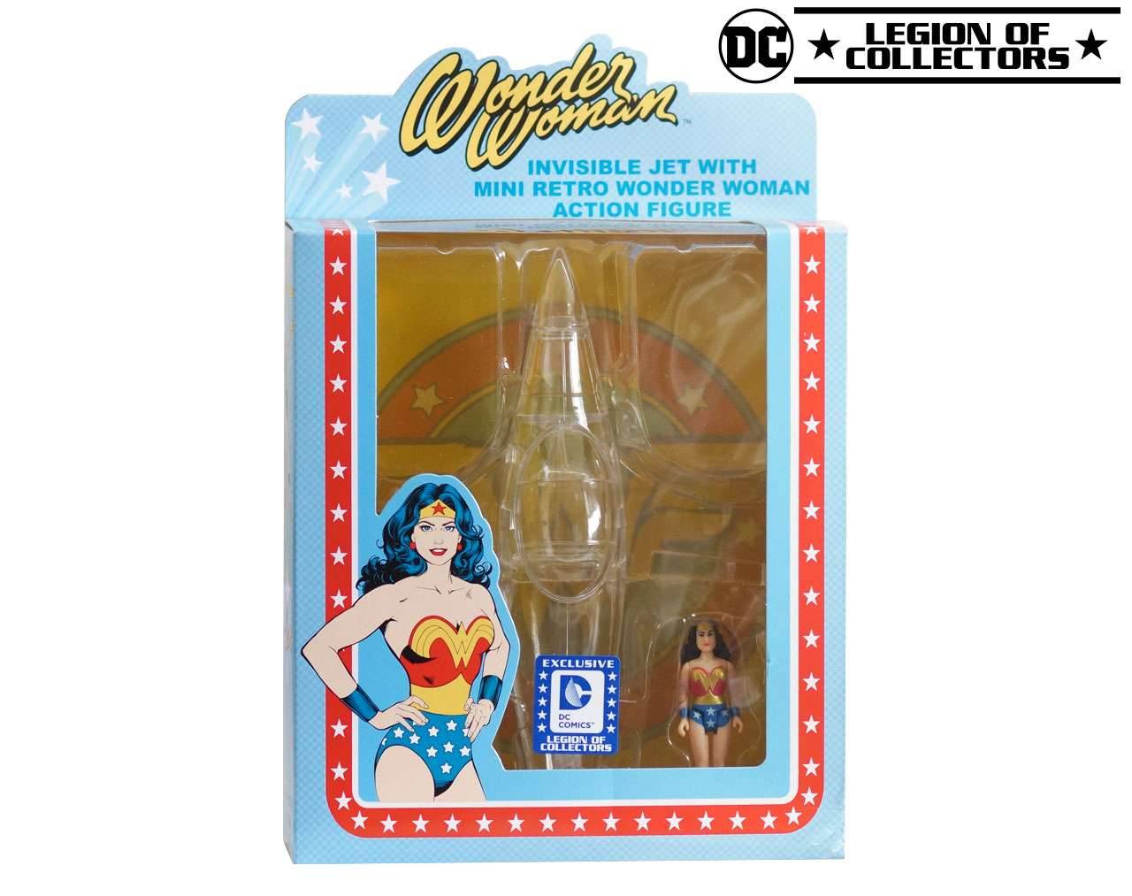 Invisible Jet with mini Retro Wonder Woman Vinyl