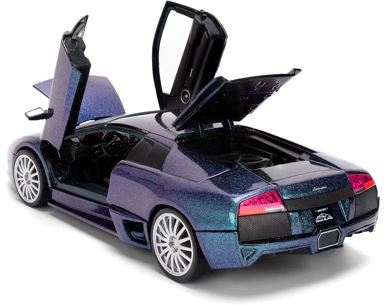 Lamborghini Murciélago LP 640 (Chameleon Blue) Escala 1:24 - Pink Slips - Die-Cast Jada Toys