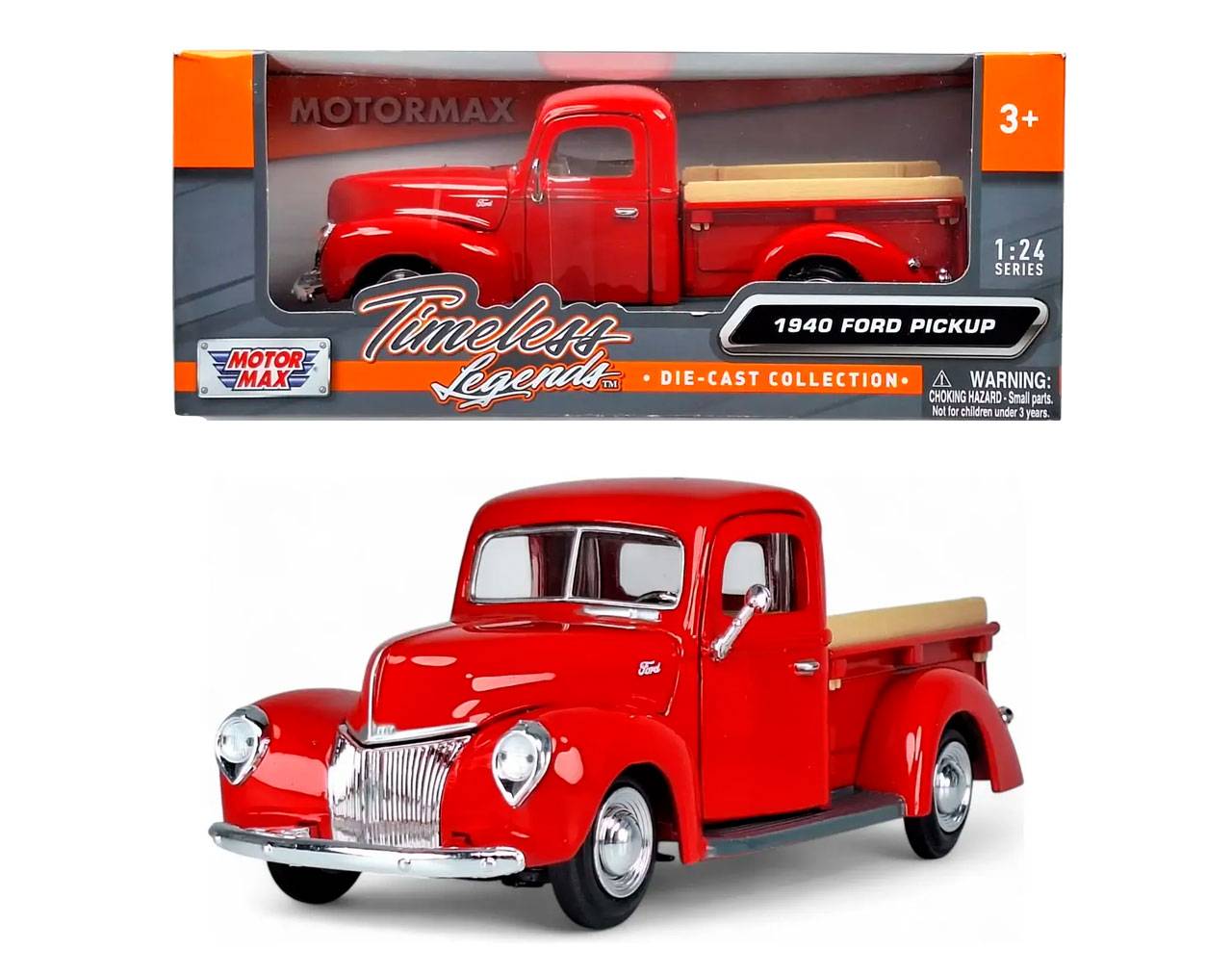 1940 Ford Pickup (Escala 1:24) - Timeless Legends Die-Cast MotorMax