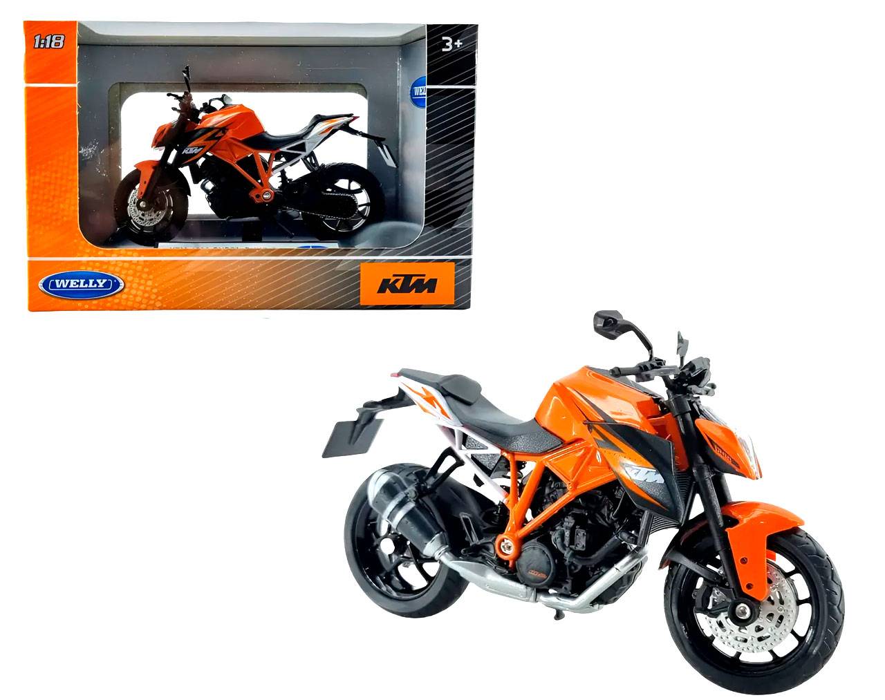 1290 Super Duke R KTM Escala 1:10 - Die-Cast Welly