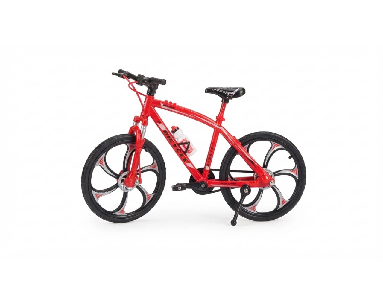 Bicycle (Red) Escala 1:8 - Die-Cast Mountain Metal Bike