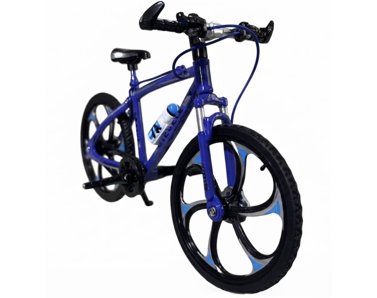 Bicycle (Blue) Escala 1:8 - Die-Cast Mountain Metal Bike