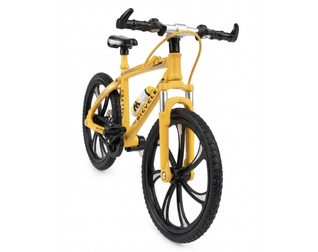 Bicycle (Yellow) Escala 1:8 - Die-Cast Mountain Metal Bike